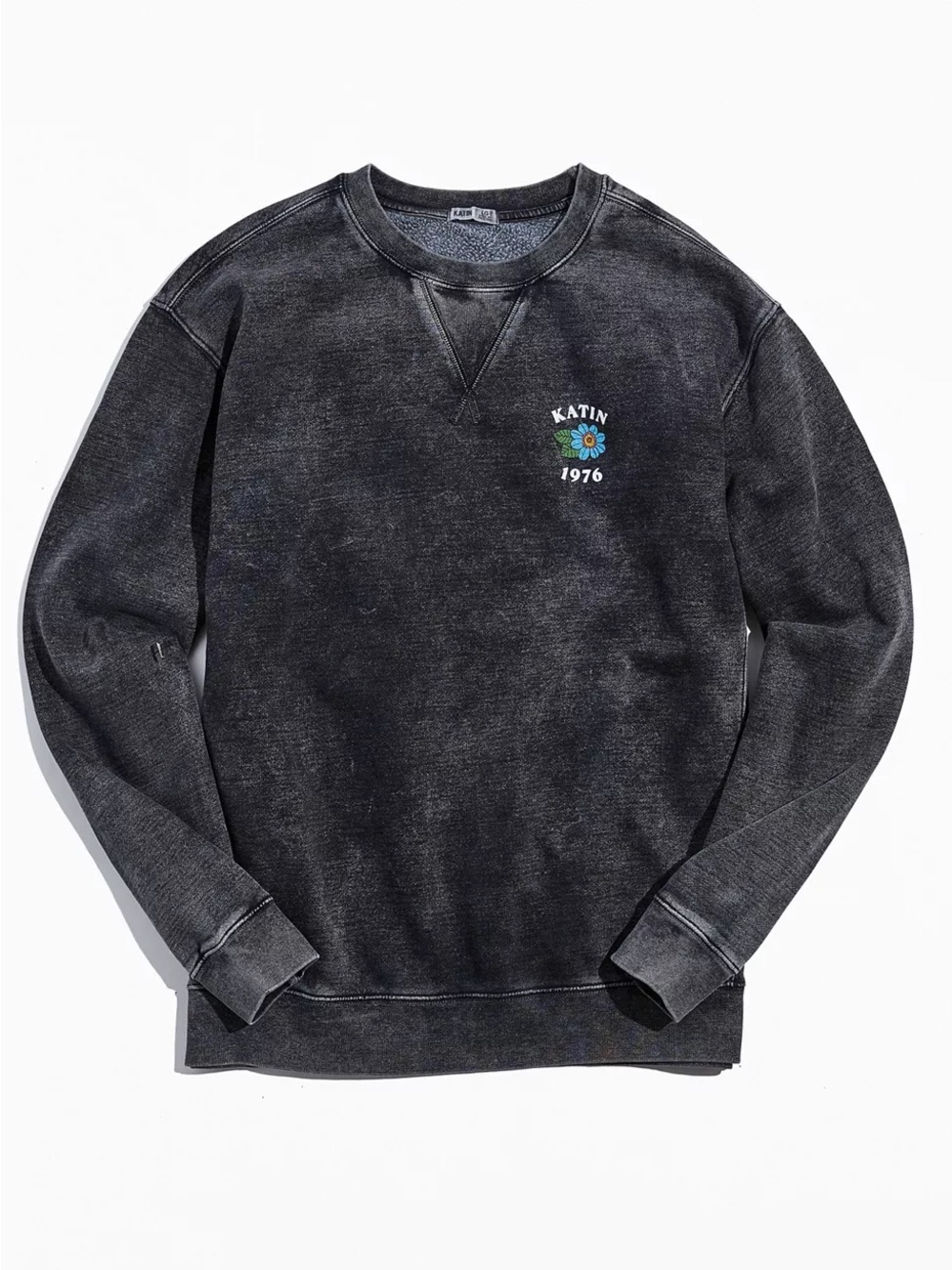 Katin Flower Power Crew Neck Sweatshirt Size Small Unisex